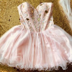 Short Pink Prom Dress